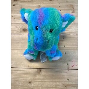 Warmies Microwavable Weighted Dragon Plush Blue Green‎ Purple Tie Dye Lavender